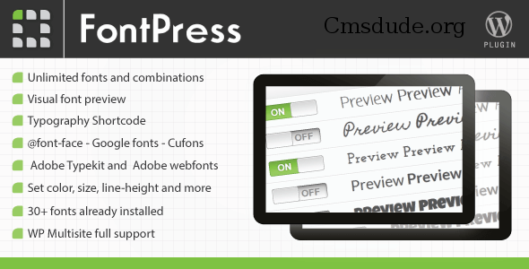 [CodeCanyon] FontPress v2.4 - WordPress Font Manager Download Free