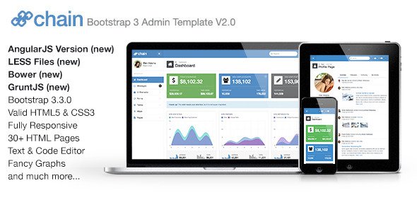 Chain Responsive Bootstrap 3 Admin Template Download