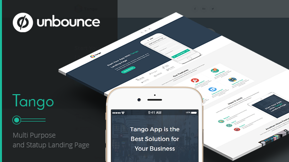 Tango App – Download Unbounce Landing Page HTML