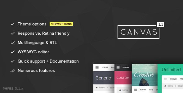 Canvas - Download Modern phpBB Theme