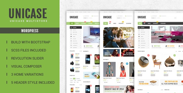 ThemeForest Unicase - Download Electronics Store WooCommerce Theme