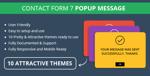 Contact Form 7 Popup Message Download WordPress