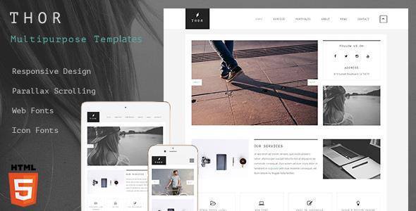 ThemeForest Thor - Download HTML5 Creative Template