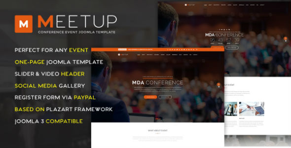 Templaza MeetUp - Download Conference Event Joomla Template