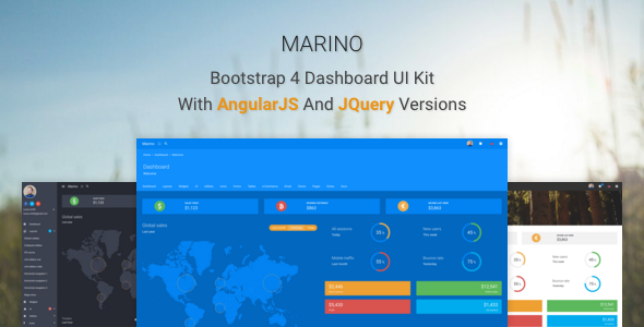 ThemeForest Marino - Download Bootstrap 4 Dashboard UI Kit