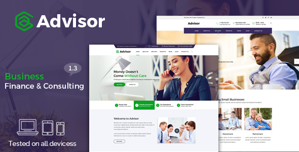 ThemeForest Advisor - Download Consulting, Business, Finance HTML Template