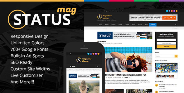 ThemeForest Status - Download Responsive News & Magazine Blog WordPress Theme