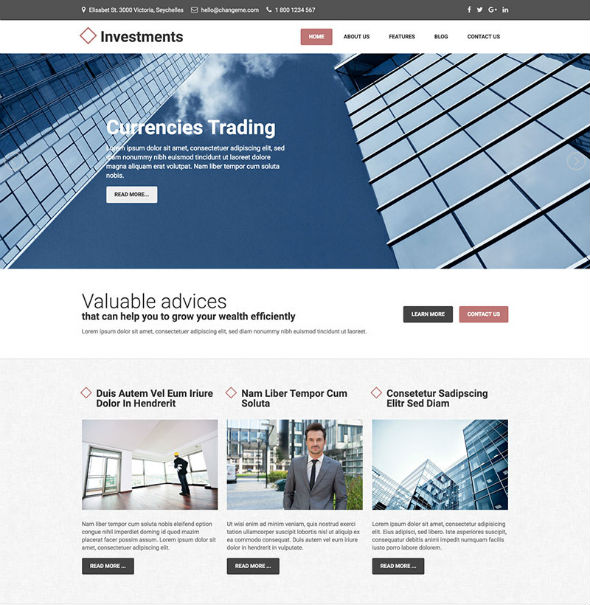 HotJoomlaTemplates Investments - Download Corporate Joomla Template