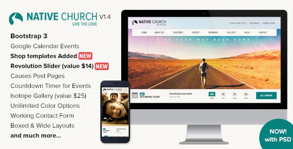 ThemeForest NativeChurch - Download Responsive HTML5 Template