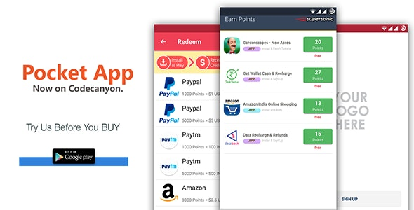 CodeCanyon Android Rewards App - POCKET Download