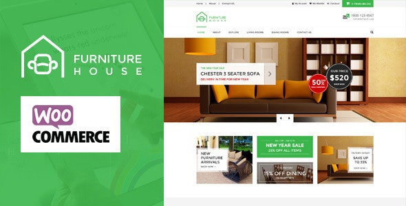 ThemeForest Furniture - Download WooCommerce WordPress Theme