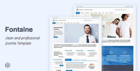 ThemeForest Fontaine - Download Responsive Joomla Business Template
