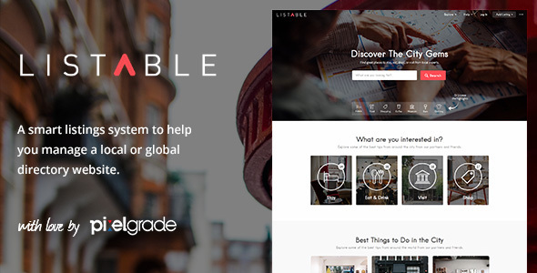 ThemeForest LISTABLE - Download A Friendly Directory WordPress Theme