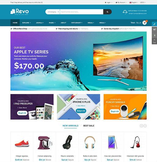 SJ Revo - Download Responsive eCommerce Joomla Template