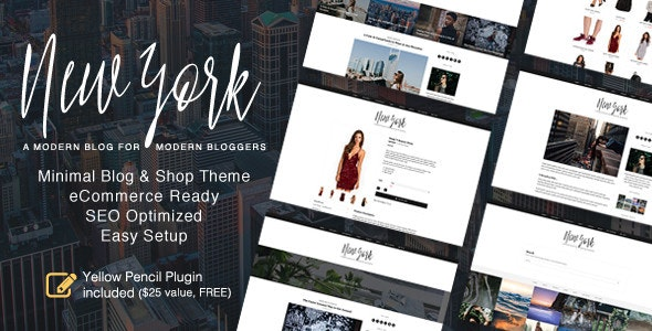 ThemeForest New York - Download WordPress Blog & Shop Theme