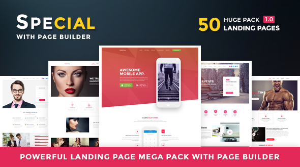 ThemeForest Special - Download Landing Page HTML Pack With Page Builder