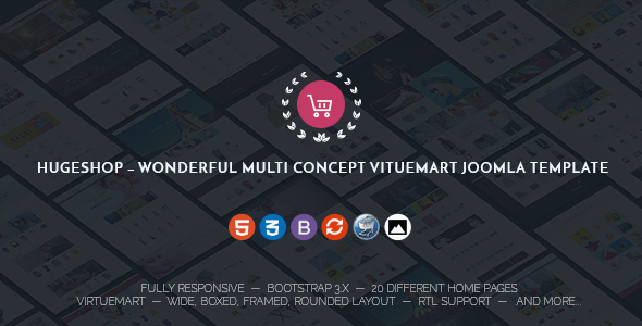 ThemeForest HugeShop - Download Multipurpose Virtuemart Joomla Template
