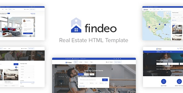 ThemeForest Findeo - Download Real Estate HTML Template