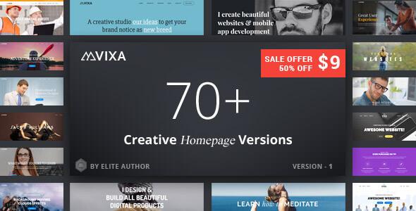 ThemeForest Vixa - Download Responsive Multi-Purpose HTML5 Template