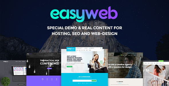 ThemeForest EasyWeb - Download WordPress Theme for Hosting, SEO and Web-Design Agencies
