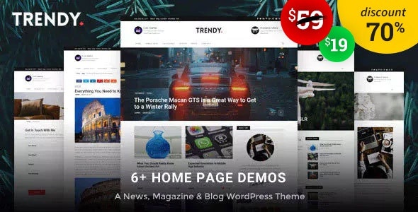 ThemeForest Trendy Pro - Download Premium Personal Blog WordPress Theme