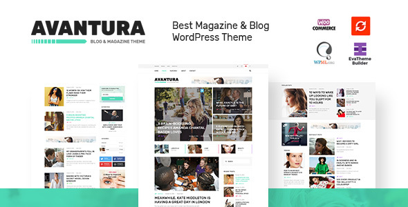 ThemeForest Avantura - Download Magazine & Blog WordPress Theme