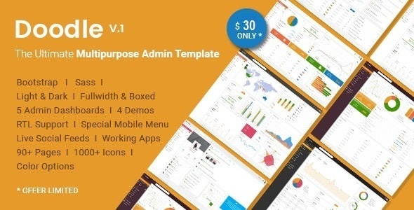 ThemeForest Doodle - Download The Ultimate Multipurpose Admin HTML Template