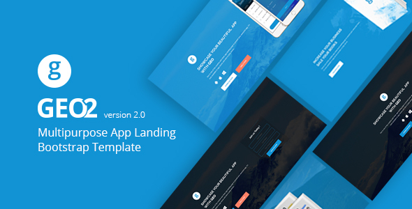 ThemeForest GEO - Download Responsive Multipurpose Bootstrap 3 App Landing Page HTML Template