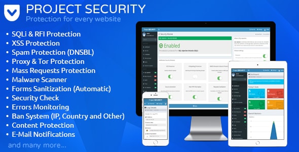CodeCanyon Project SECURITY - Download Website Security, Antivirus & Firewall