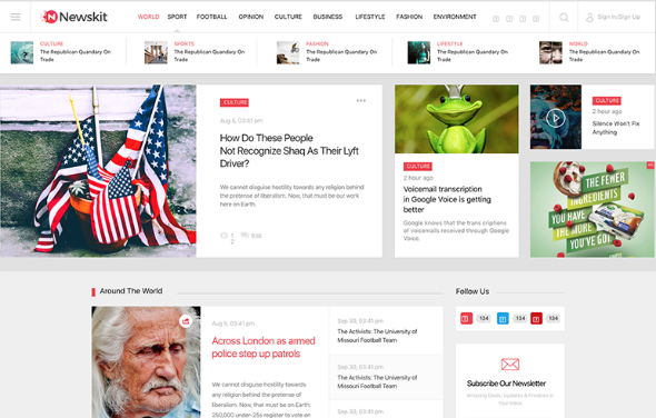 JoomShaper NewsKit - Download Professional Responsive Joomla Template for News and Magazine Sites
