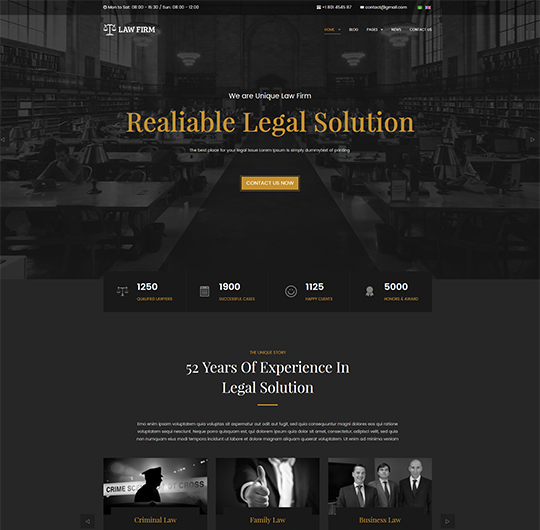JA Law Firm - Download Joomla Template for Lawyer and Business Websites