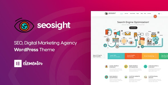 ThemeForest Seosight - Download SEO, Digital Marketing Agency WordPress Theme with Shop