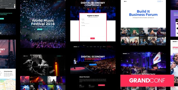 ThemeForest Grand Conference - Download Event Conference WordPress Theme for Event and Conference