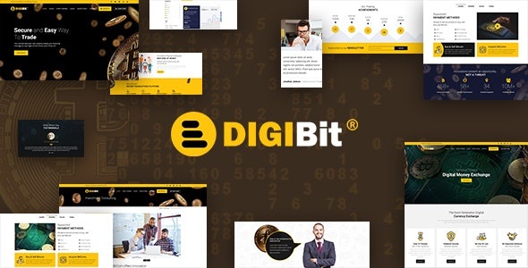 ThemeForest DigiBit - Download Cryptocurrency Bitcoin and Mining WordPress Theme
