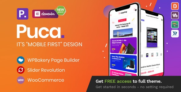 ThemeForest Puca - Download Optimized Mobile WooCommerce WordPress Theme