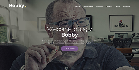 ThemeForest Bobby - Download Creative One Page Joomla Template