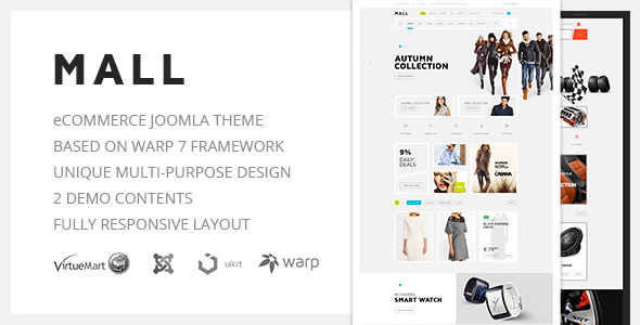 ThemeForest Mall - Download Multi-Purpose eCommerce Responsive Joomla Template