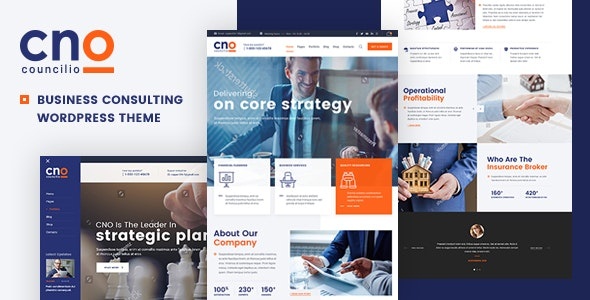 ThemeForest Councilio - Download Business and Financial Consulting WordPress Theme