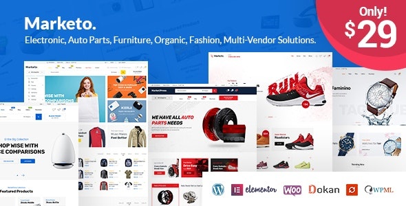 ThemeForest Marketo - Download eCommerce and Multivendor Woocommerce WordPress Theme