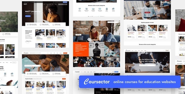 ThemeForest Coursector - Download LMS Education WordPress Theme