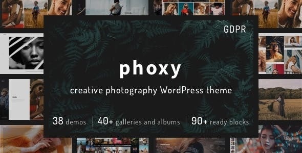 ThemeForest Phoxy - Download Photography WordPress Theme