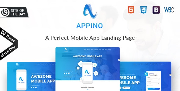 ThemeForest APPINO! - Download A Perfect Mobile App HTML Landing Page