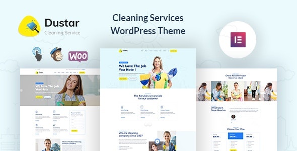 ThemeForest Dustar - Download Cleaning Services WordPress Theme
