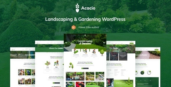 ThemeForest Acacio - Download Landscaping and Gardening WordPress Theme