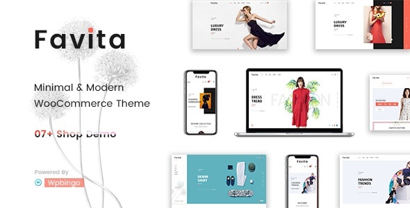 ThemeForest Favita - Download Fashion WooCommerce WordPress Theme