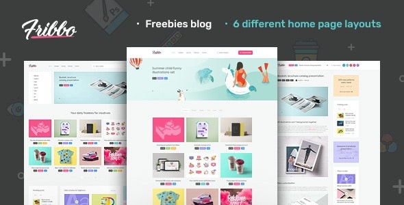 ThemeForest Fribbo - Download Freebies Blog WordPress Theme