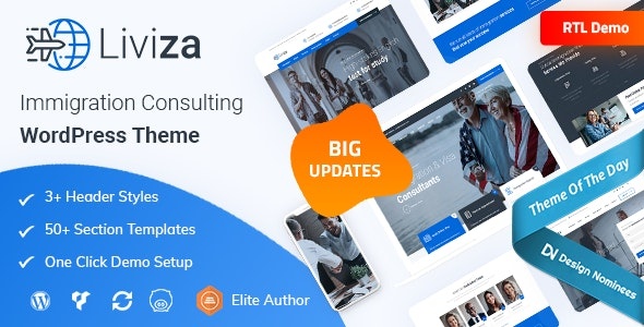 ThemeForest Liviza - Download Immigration Consulting WordPress Theme