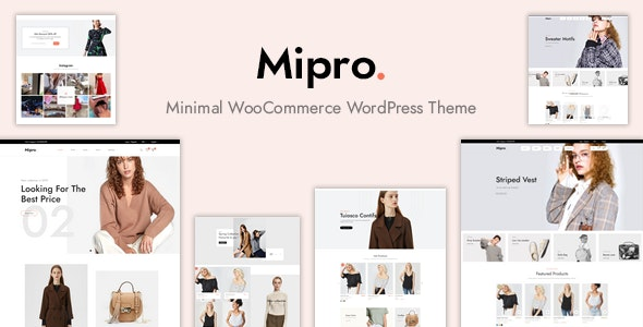 ThemeForest Mipro - Download Minimal WooCommerce WordPress Theme