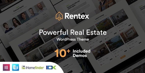 ThemeForest Rentex - Download Real Estate WordPress Theme