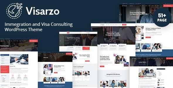 ThemeForest Visarzo - Download Immigration WordPress Theme